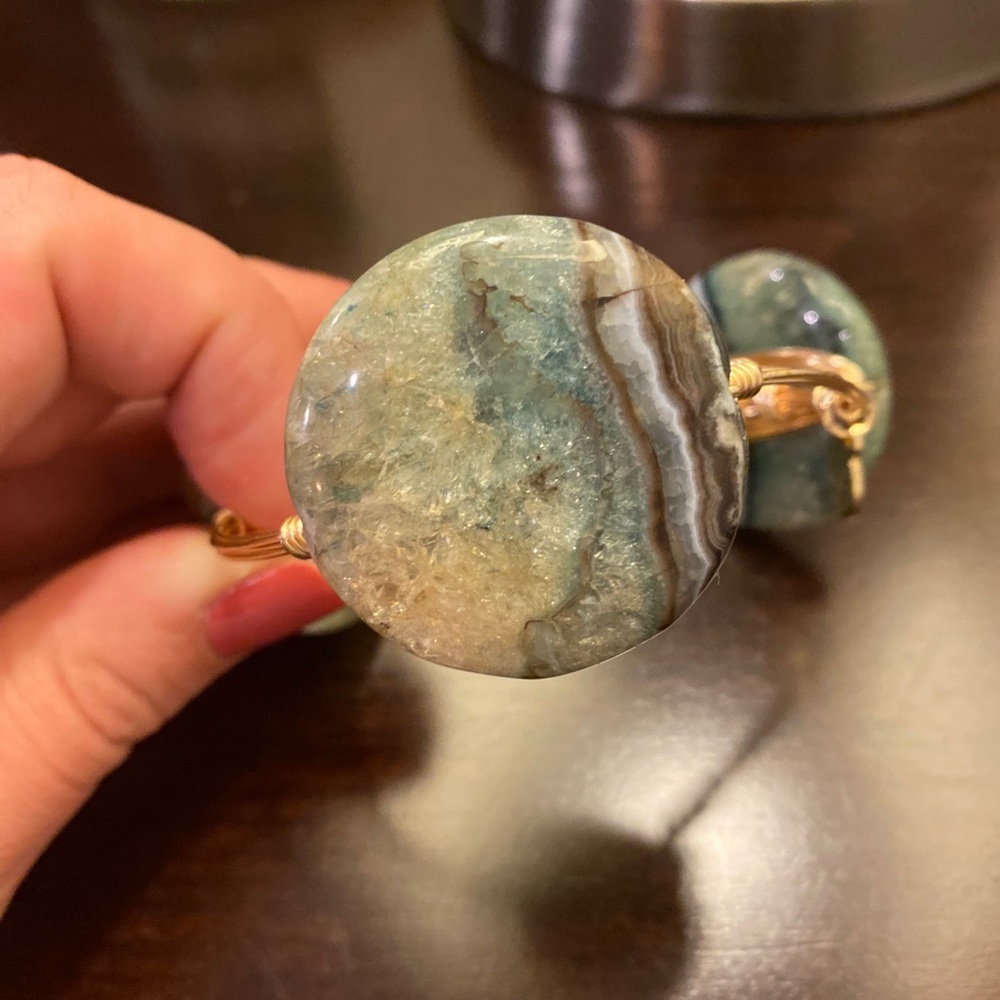 Bourbon and Boweties Jade bracelet